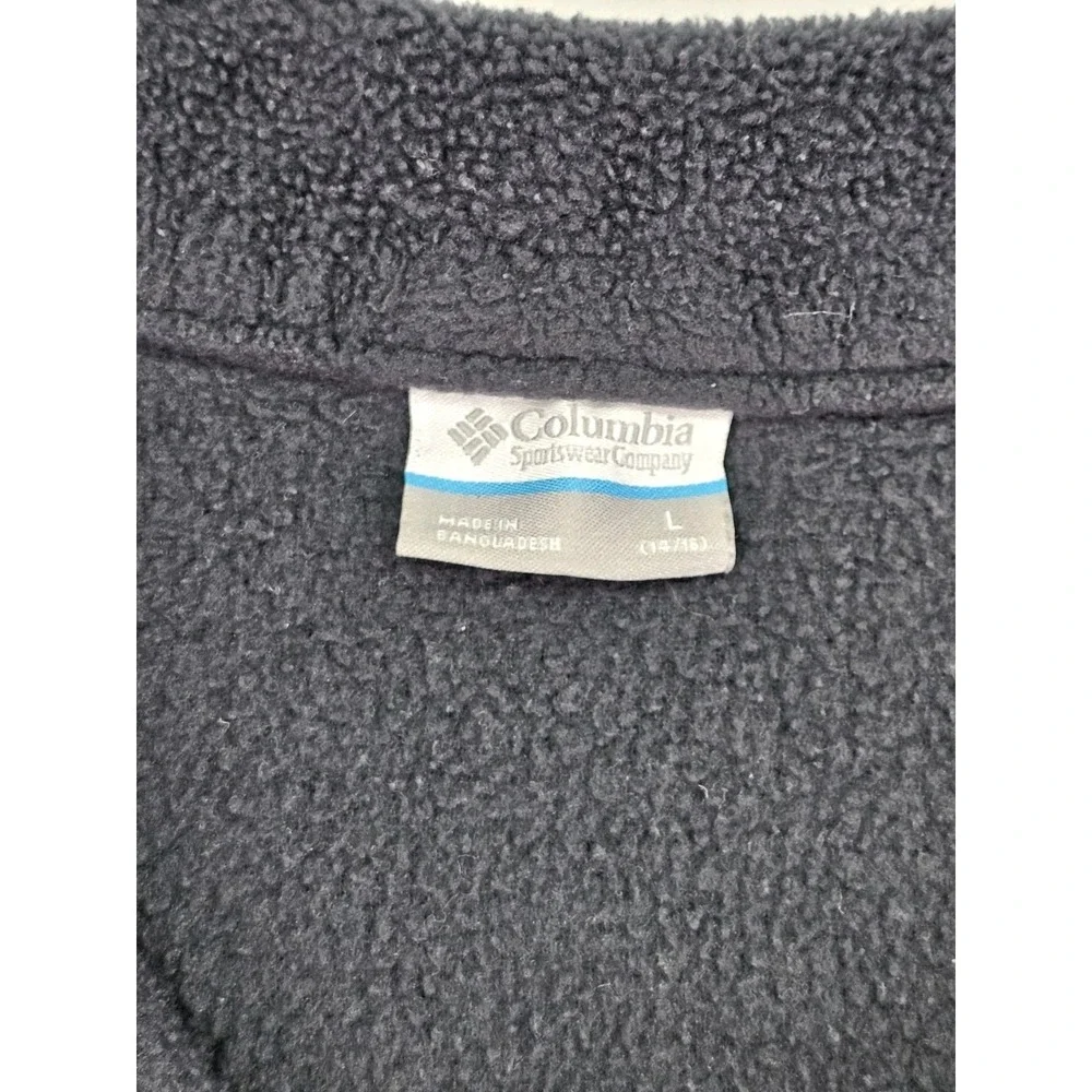Columbia Steens II Mountain Fleece Jacket Boys Youth Large 14/16 Grey Full‎ Zip